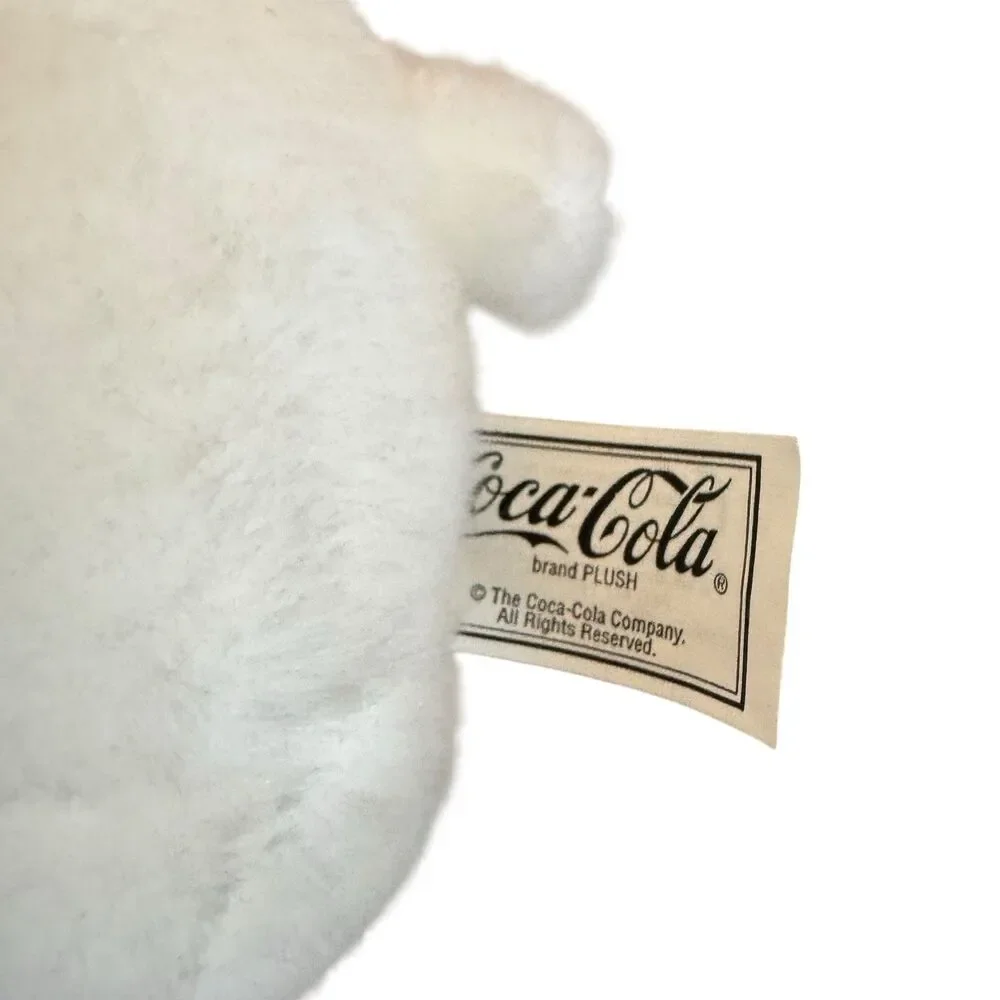 1999 Vintage Coca Cola White Colar Bear‎ Plush New